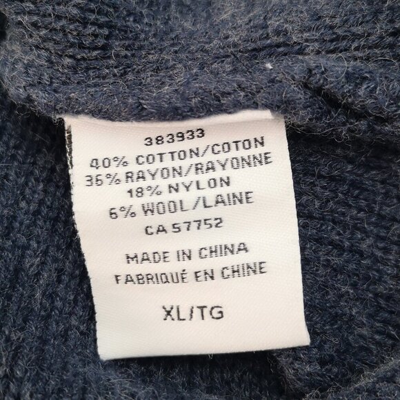 Alfred Sung Ladies Size XL Navy Boat Neck Straight Fit Sweater - Picture 5 of 10